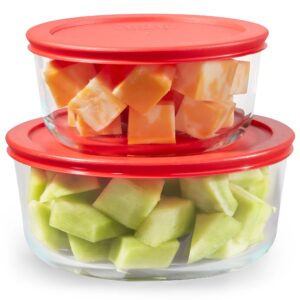 Alternative view of Pyrex® Simply Store® 4-piece Round Glass Storage Set