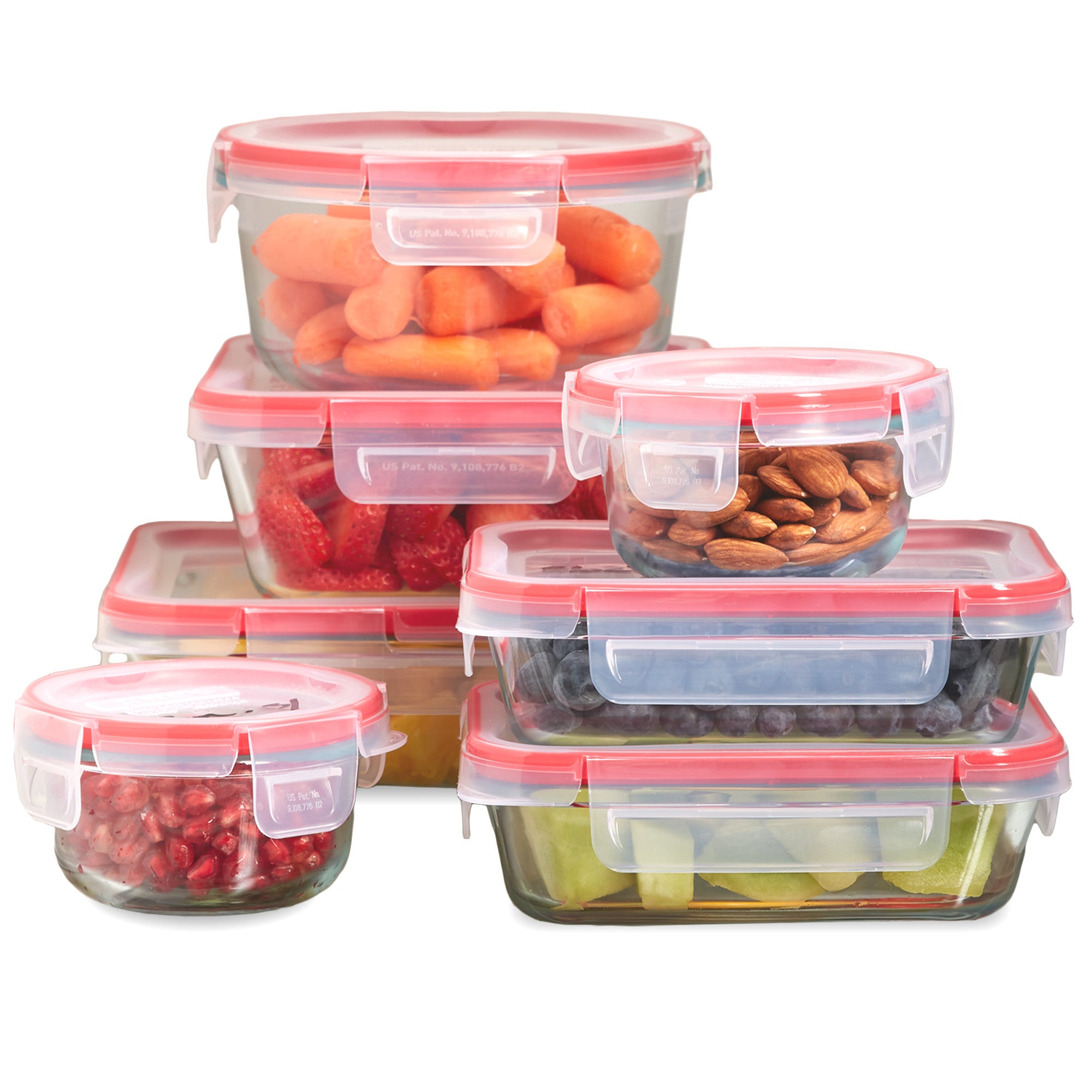 Pyrex® FreshLock™ 14-piece Mixed-Size Glass Storage Set - Image 2
