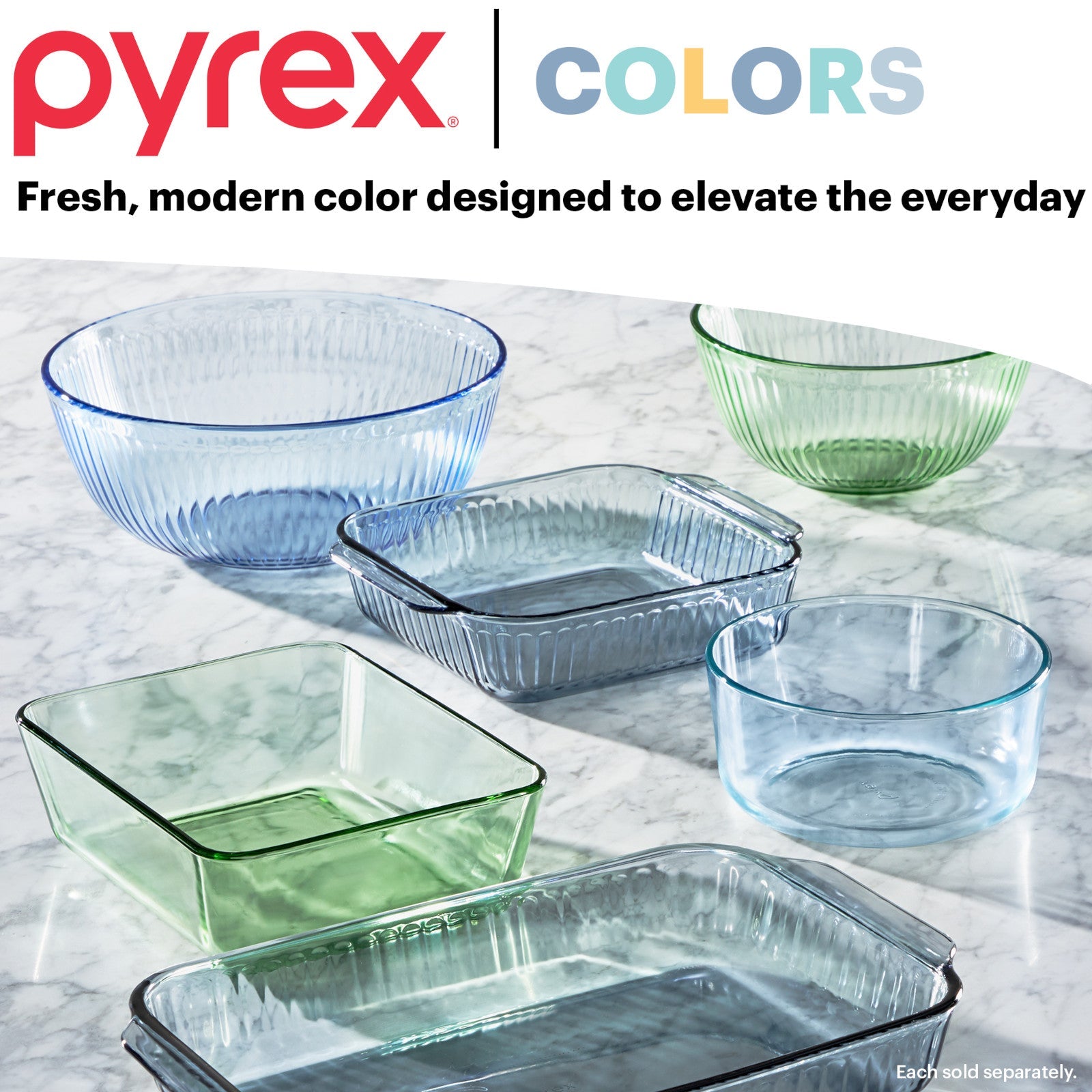 Pyrex® Colors Sculpted Tinted 8" Square Baking Dish with Plastic Lid, Smoke - Image 6