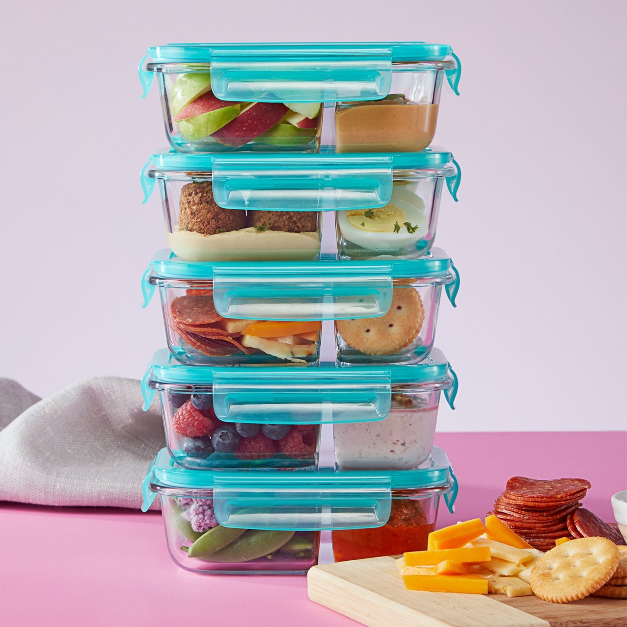 Pyrex® MealBox 10-Piece Divided Storage Set, 2.3 Cup - Image 2