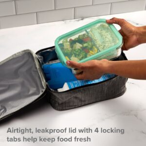 Snapware® MealBox™ 4-cup Divided Glass Storage Container with Lid - Image 4