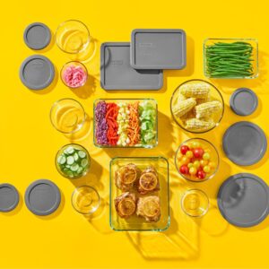 Pyrex® Simply Store® 20-piece Set with Gray Lids - Image 3